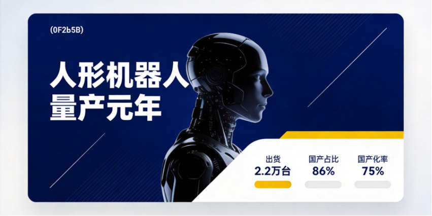 人形机器人进入规模化交付元年:2026上半年全球出货超2.2万台,中国厂商包揽全球前五、