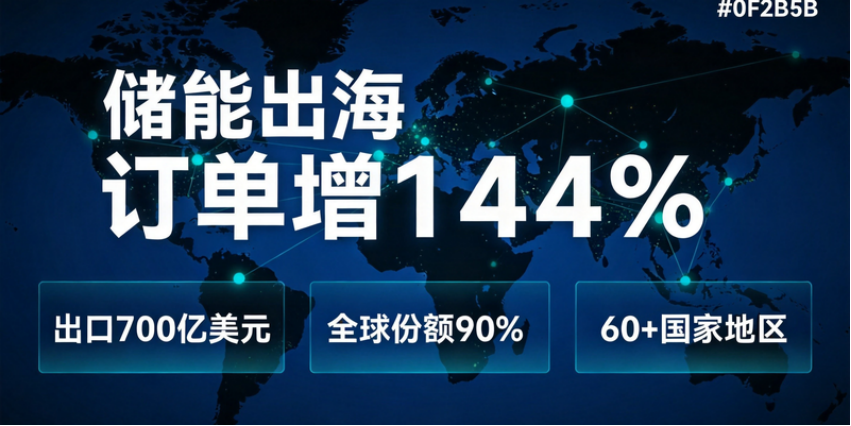 中国储能出海订单同比增144%:2026年本地化建厂进入加速期,行业从